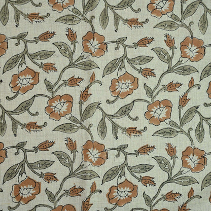 Whitley Floral Hand Block Printe Fabric
