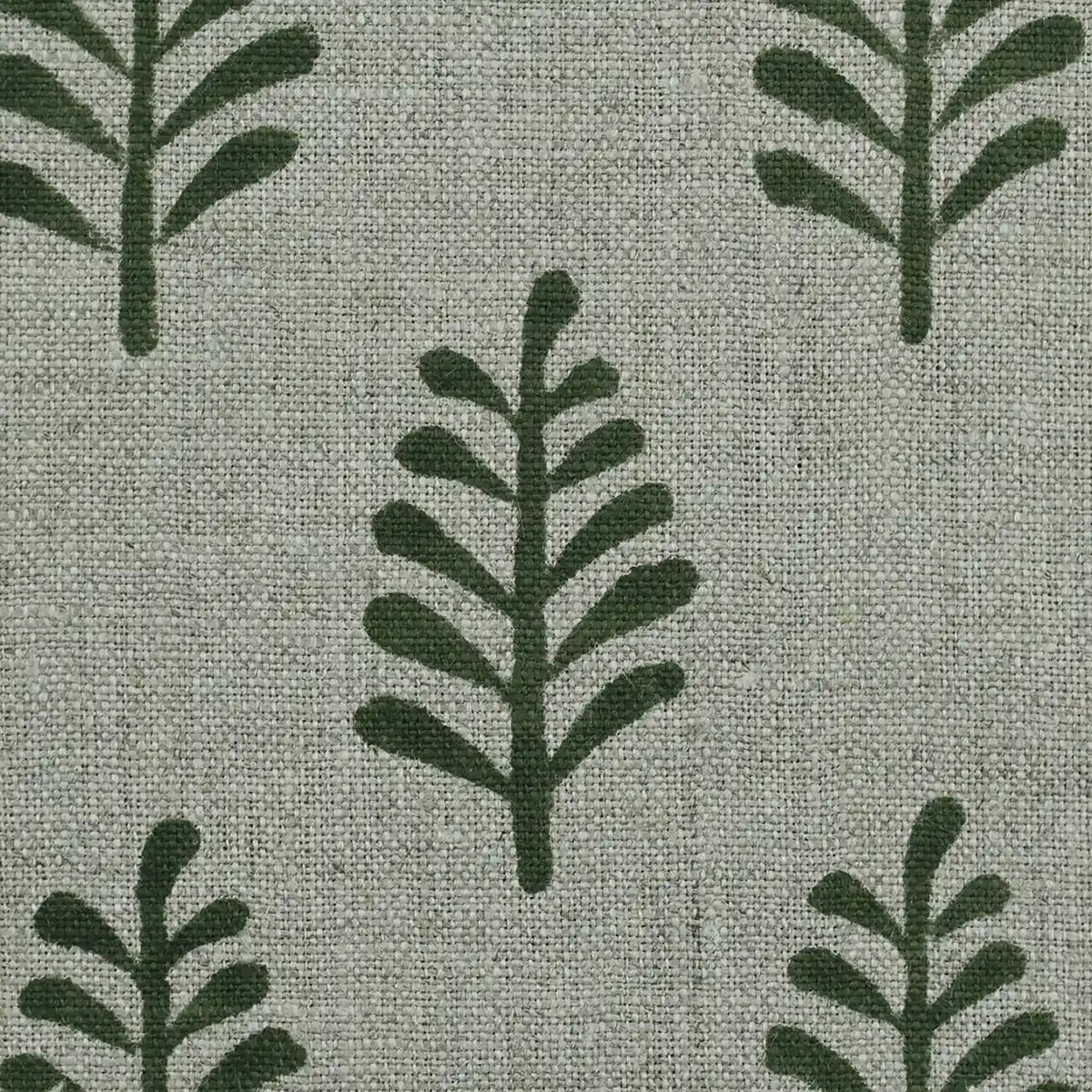 Zorion Hand Block Printed Linen Fabric