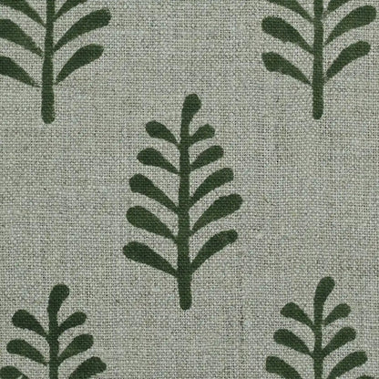 Zorion Hand Block Printed Linen Fabric