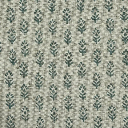 Wolliw Floral Block Print Linen Fabric
