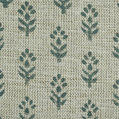 Wolliw Floral Block Print Linen Fabric