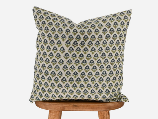 Delilah Block Print Pillow Cover
