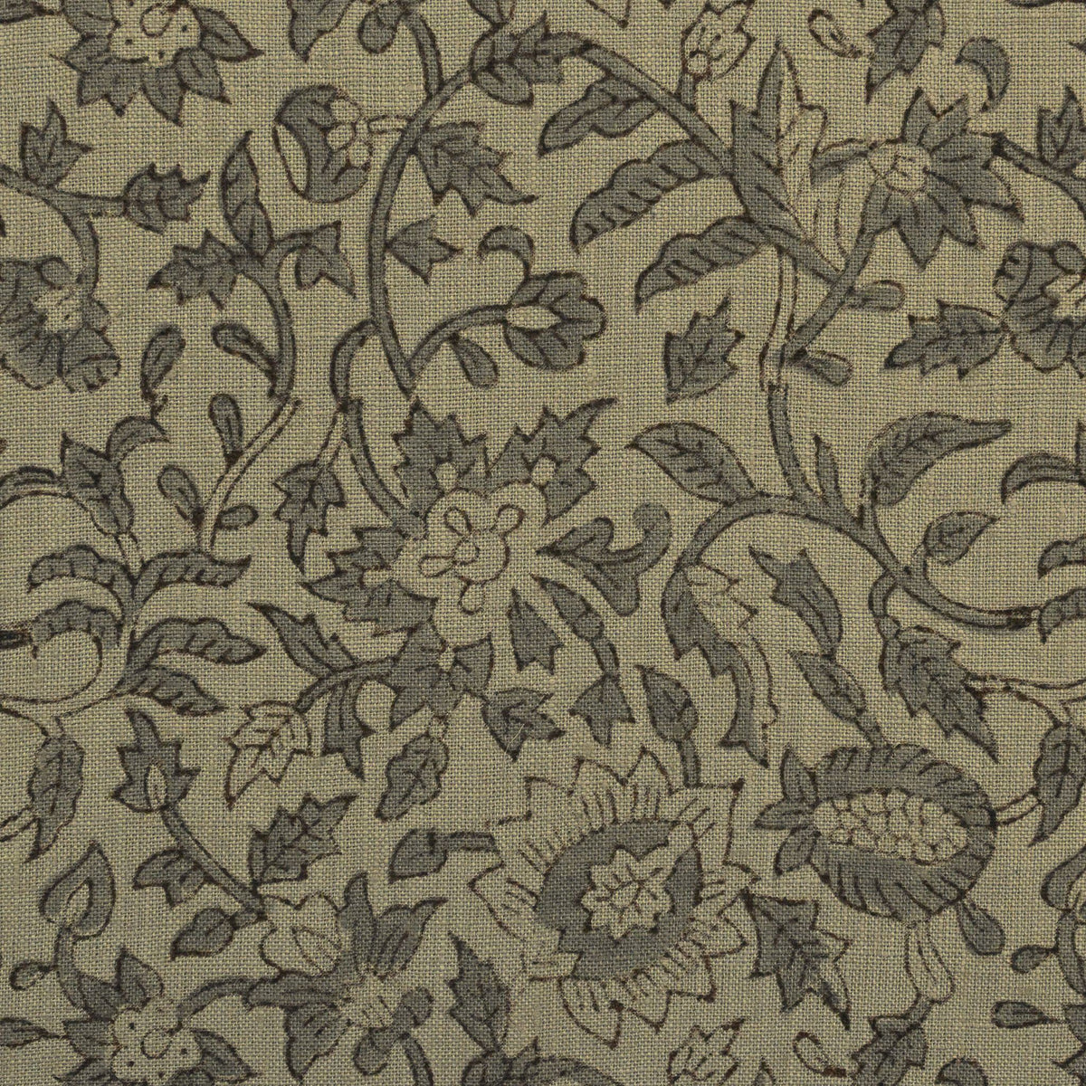 Oguh Traditional Block Print Solid Linen Fabric