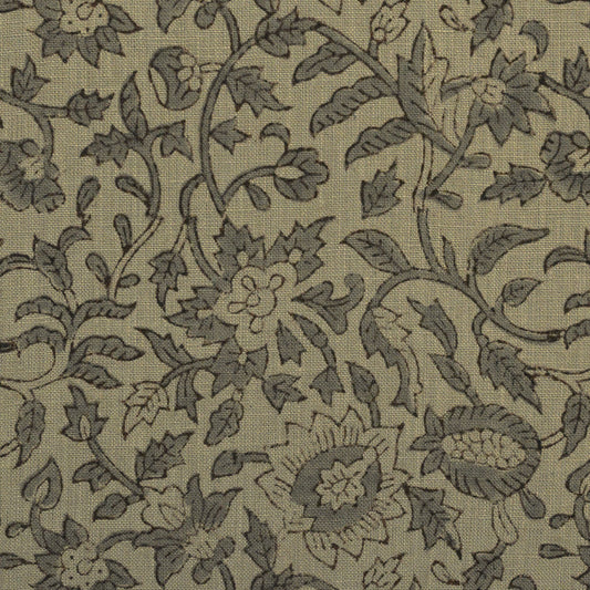 Oguh Traditional Block Print Solid Linen Fabric
