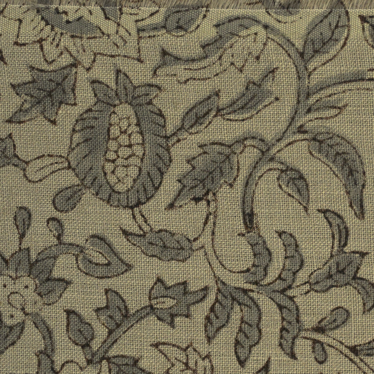 Oguh Traditional Block Print Solid Linen Fabric