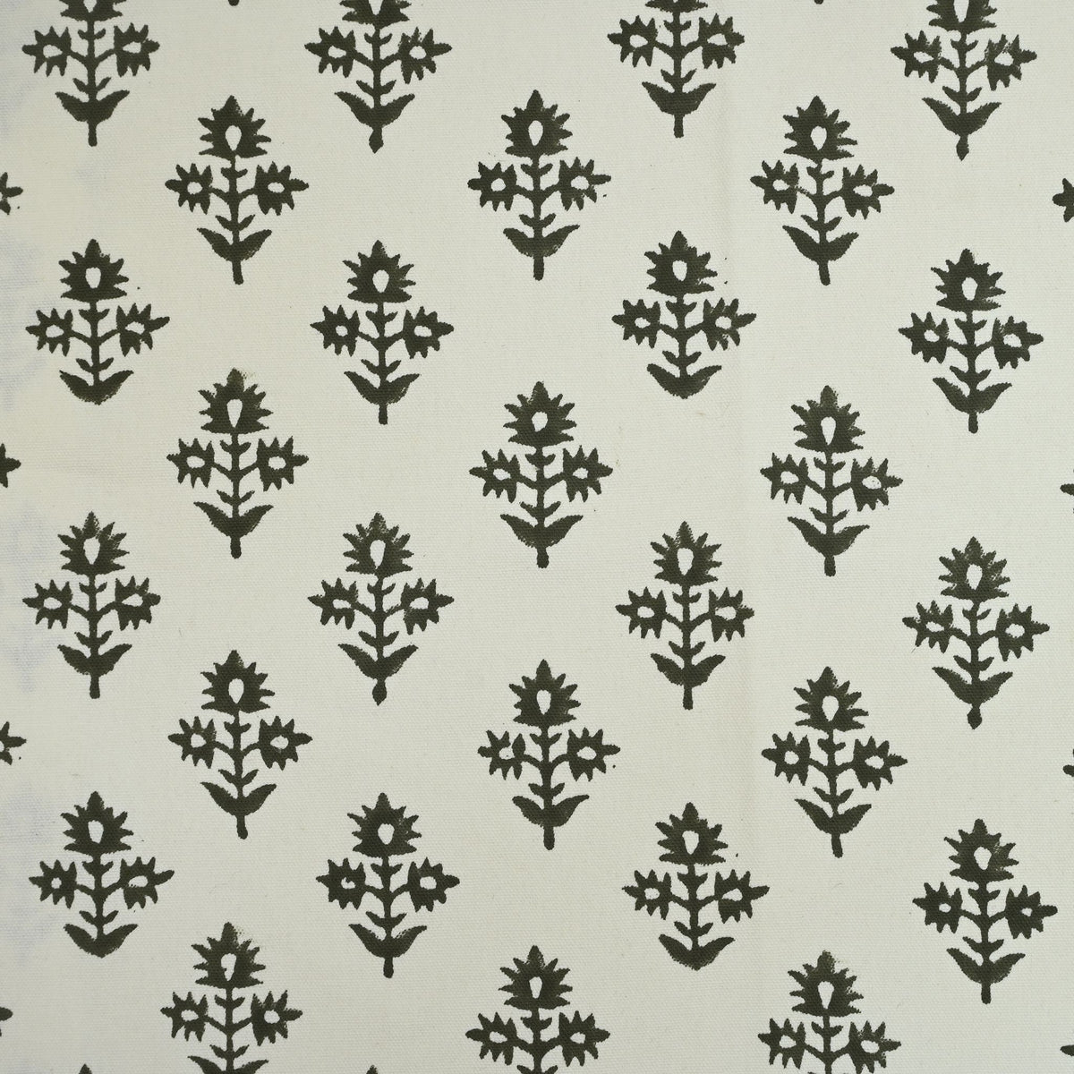 Marrowin Floral Block Print Linen Fabric