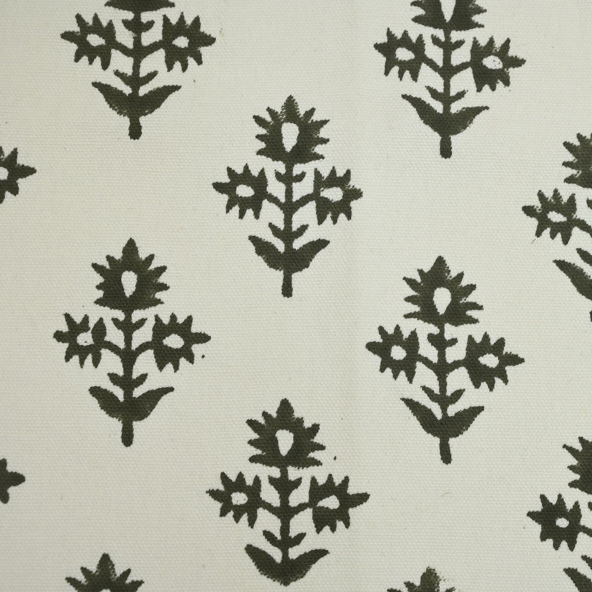 Marrowin Floral Block Print Linen Fabric