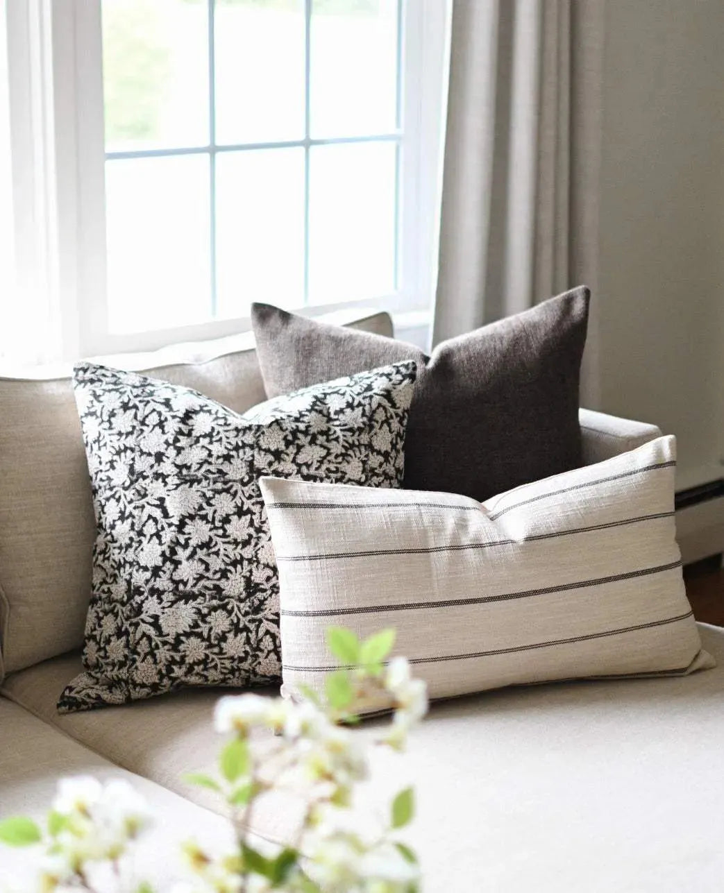 Franny Woven Pillow Cover - Maple Village Lane