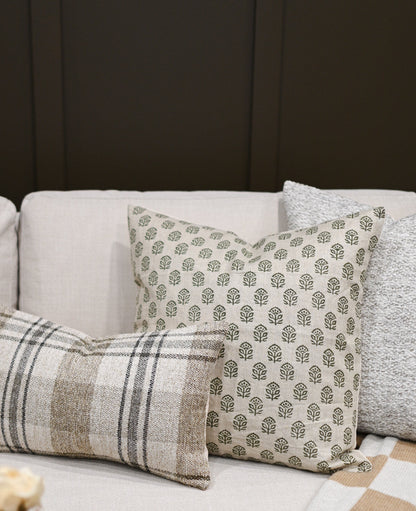 Autumn Block Print Pillow Cover