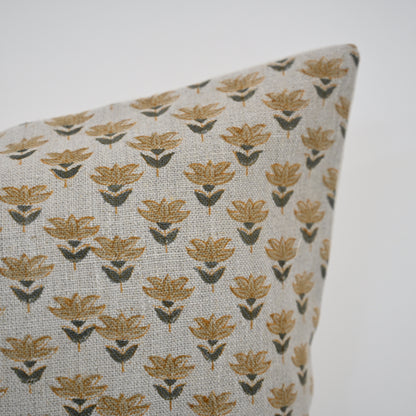 Destiny Charcoal Block Print Pillow Cover