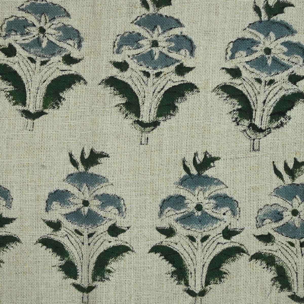 Ariana Traditional Linen Block Print Fabric