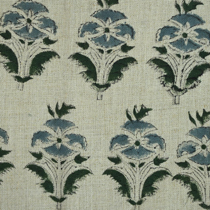 Ariana Traditional Linen Block Print Fabric