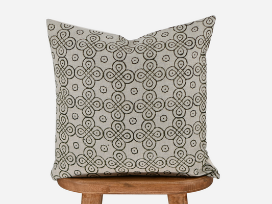 Arianna Block Print Pillow Cover
