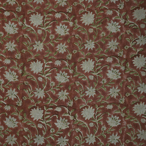 Rust Red & Off White