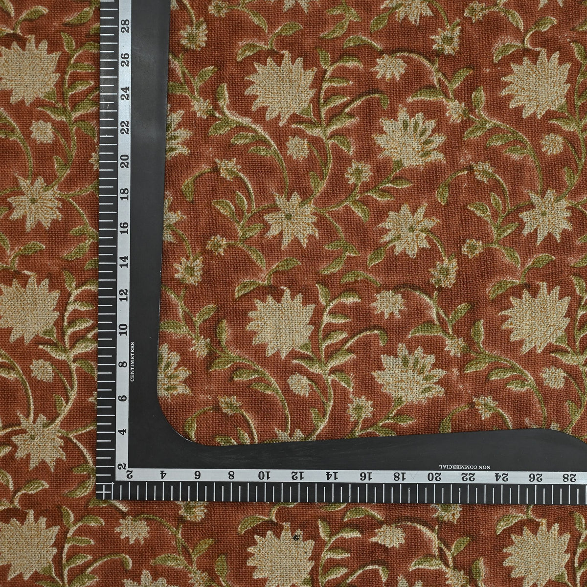 Soylic Floral Block Print Linen Fabric