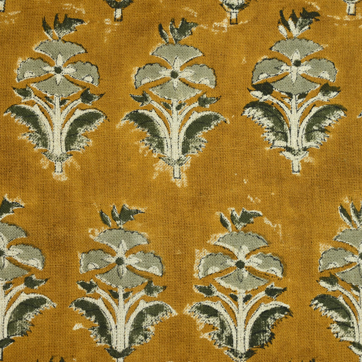 Ariana Traditional Linen Block Print Fabric