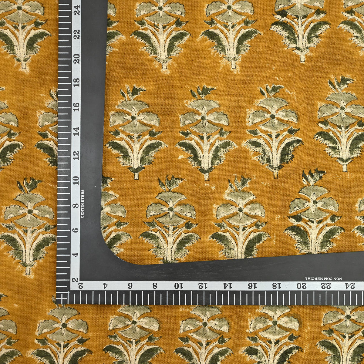 Ariana Traditional Linen Block Print Fabric