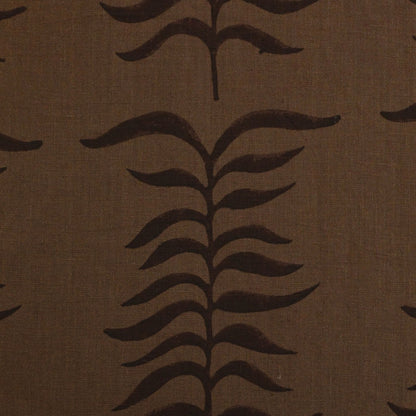 Kairo Botanical Block Print  Linen Fabric