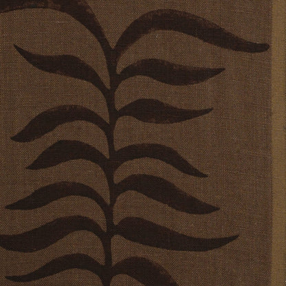 Kairo Botanical Block Print  Linen Fabric