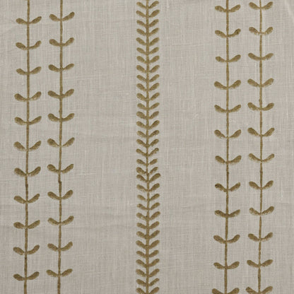 Tnarg Botanical Block Print  Linen Fabric