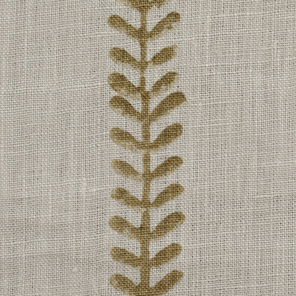 Tnarg Botanical Block Print  Linen Fabric