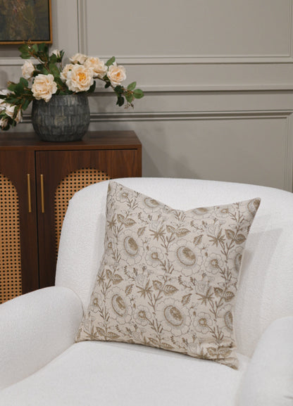 Bonnie Block Print Pillow Cover