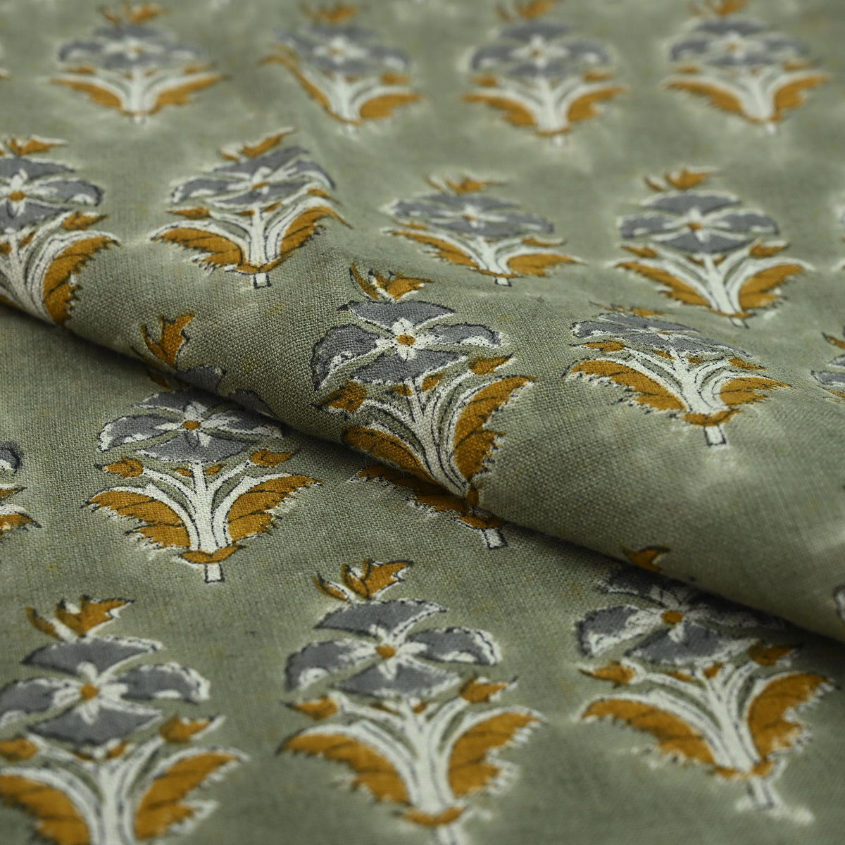 Ariana Traditional Linen Block Print Fabric