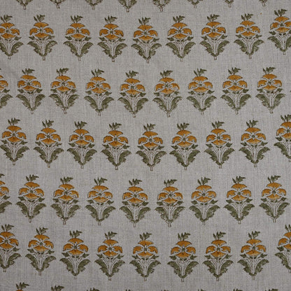 Ariana Traditional Linen Block Print Fabric