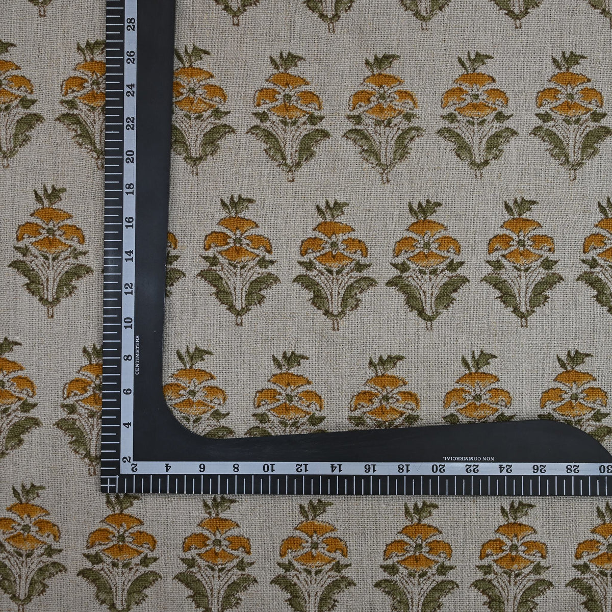 Ariana Traditional Linen Block Print Fabric