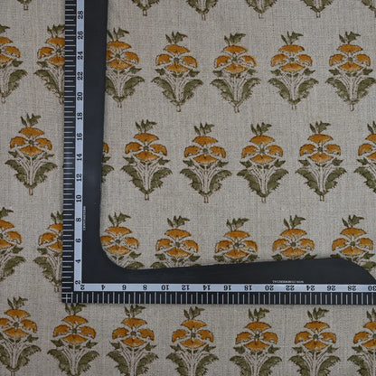 Ariana Traditional Linen Block Print Fabric