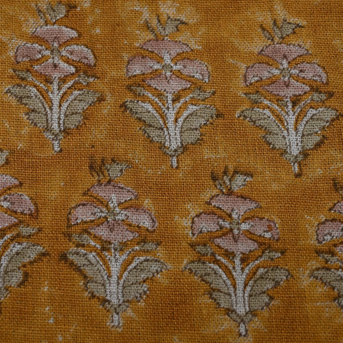 Ariana Traditional Linen Block Print Fabric