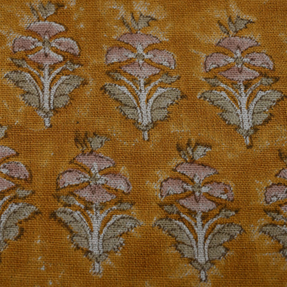 Ariana Traditional Linen Block Print Fabric