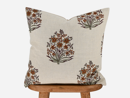 Alicia Block Print Pillow Cover