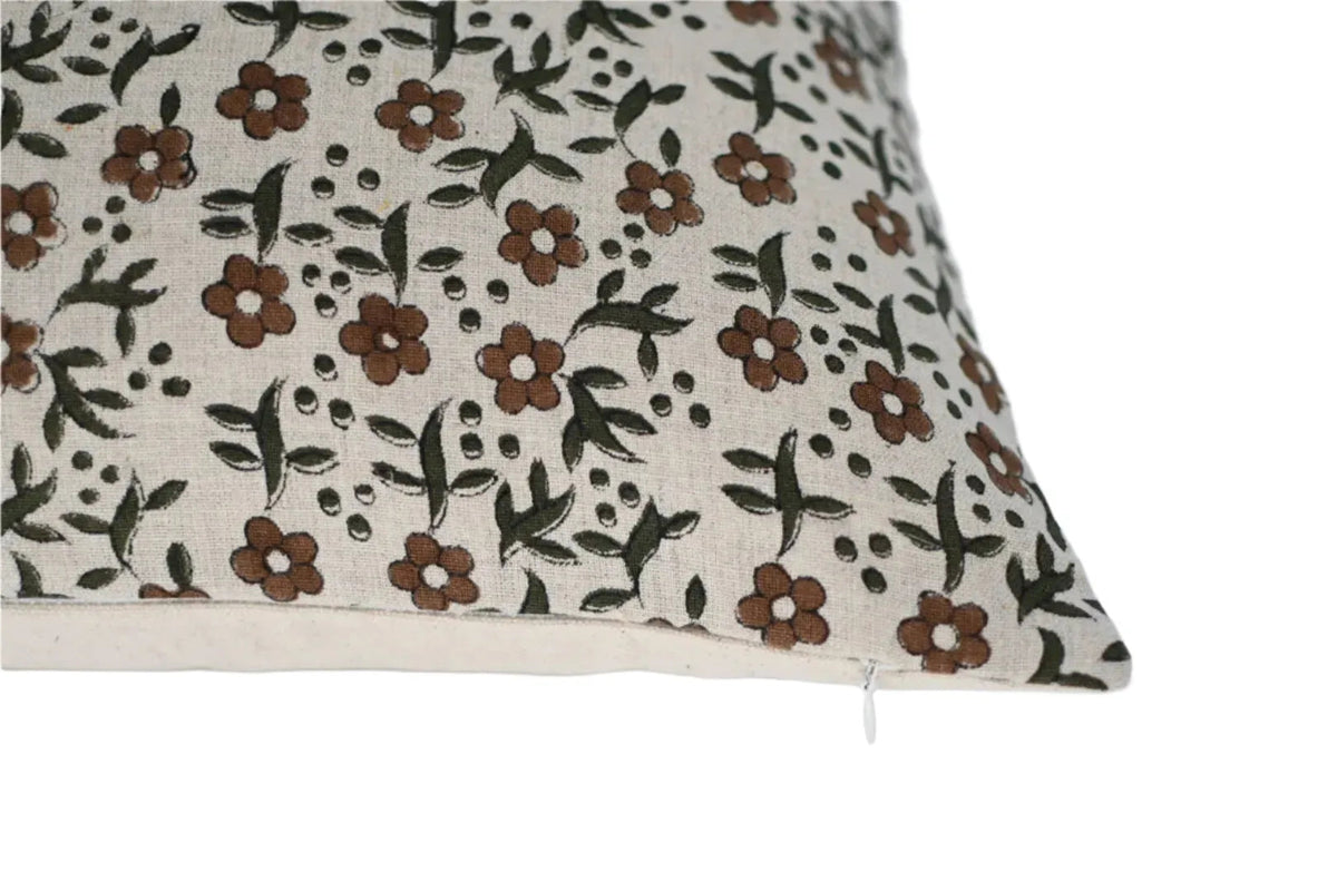 Waldron Block Print Pillow Cover - Maple Village Lane