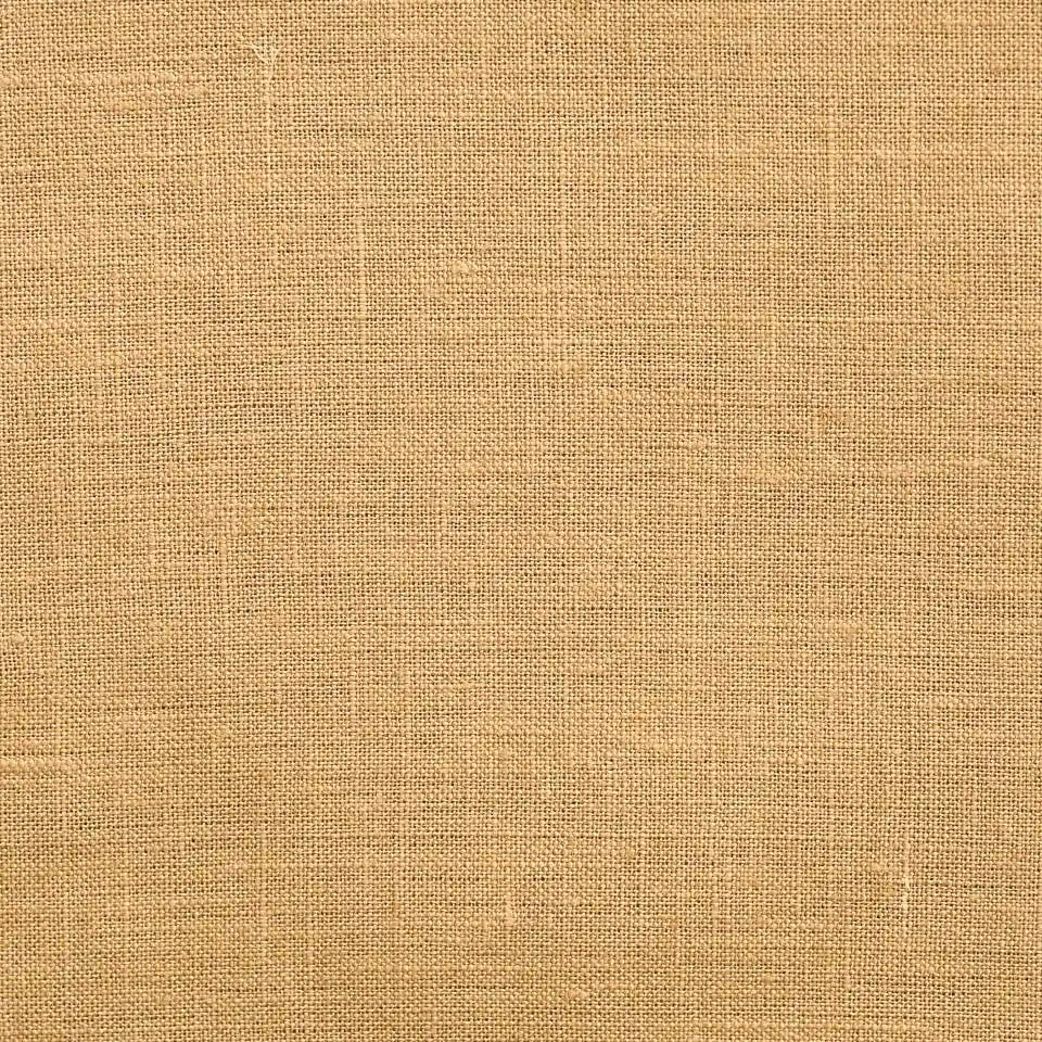 Tavi Ochre Solid Linen Fabric
