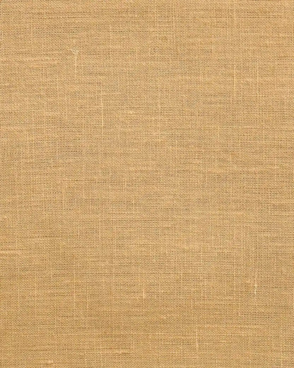 Tavi Ochre Solid Linen Pillow Cover