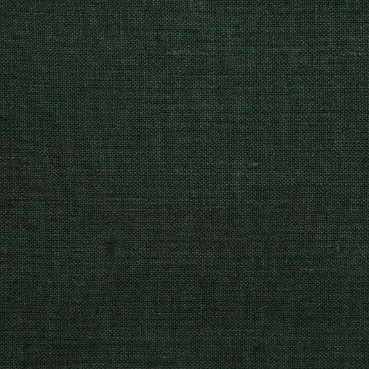 Aral Forest Green solid Linen Fabric