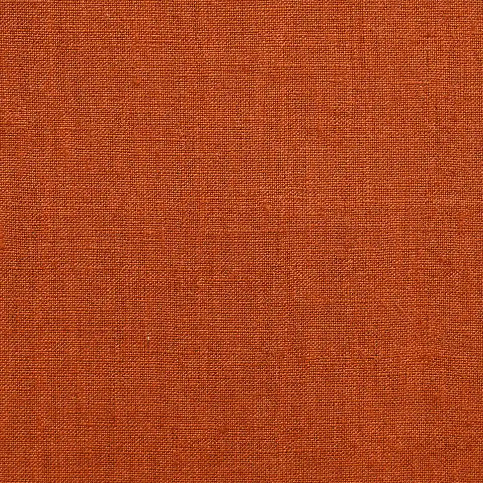 Leno  Rust  Solid Linen Fabric