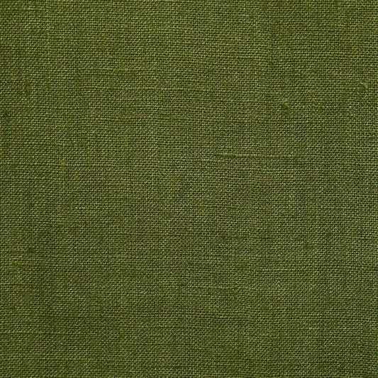 Eron Olive Green Solid Block Linen Fabric