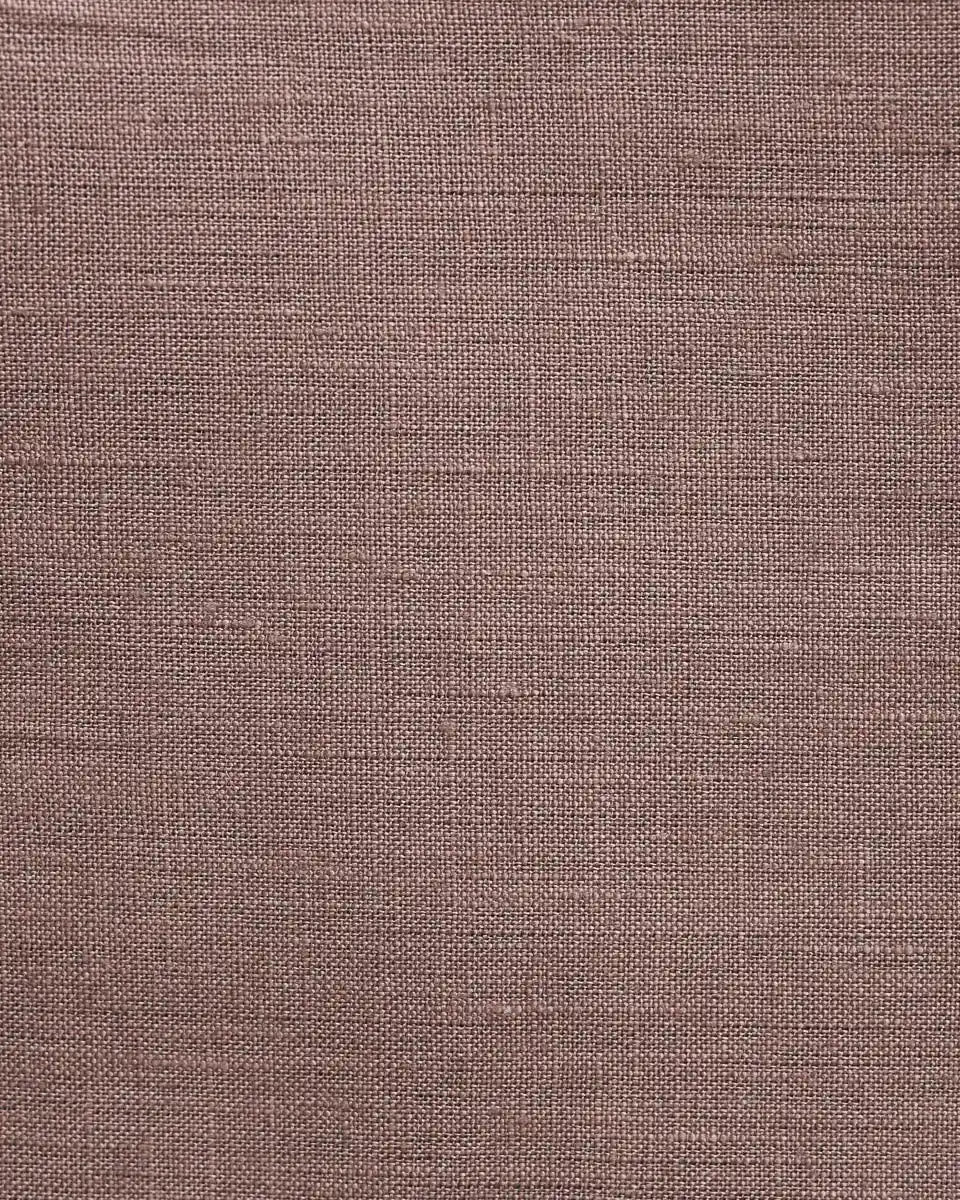 Rona Mauve Brown Solid Linen Pillow Cover