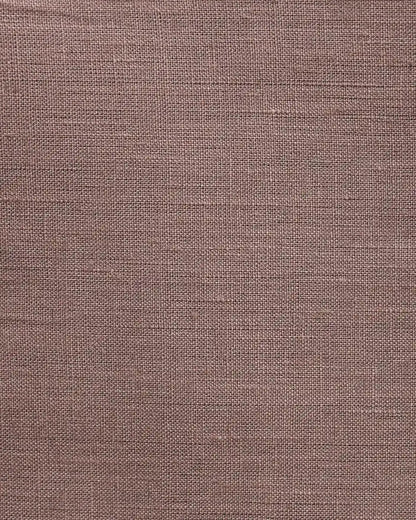 Rona Mauve Brown Solid Linen Pillow Cover