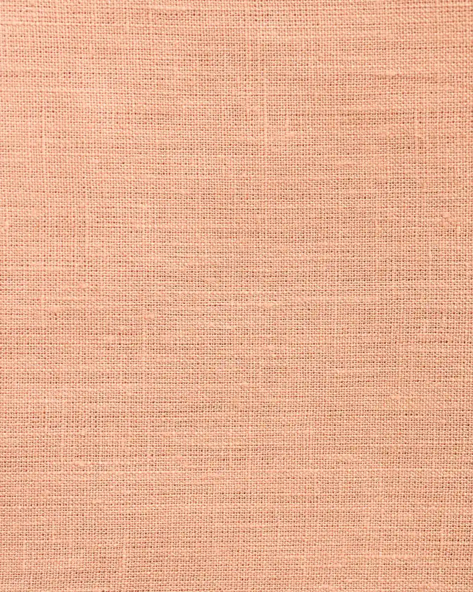 Mara Peach Solid  Linen  Pillow Cover