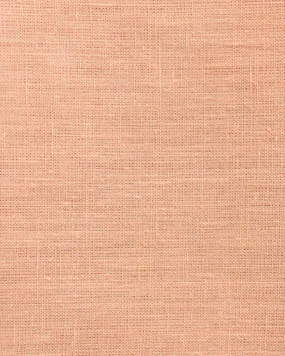 Mara Peach Solid  Linen  Pillow Cover