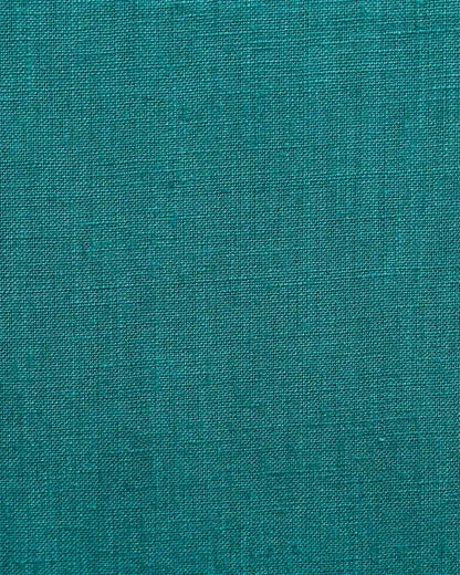Aira Teal solid Linen Pillow Cover