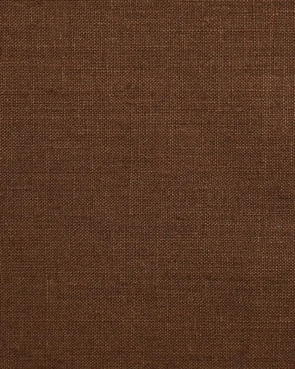 Nadoj Brown solid Linen Pillow Cover