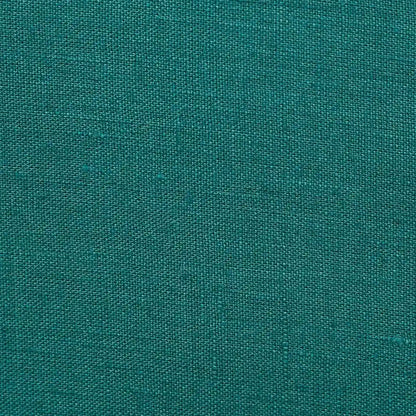Milo Deep Teal solid Linen Fabric