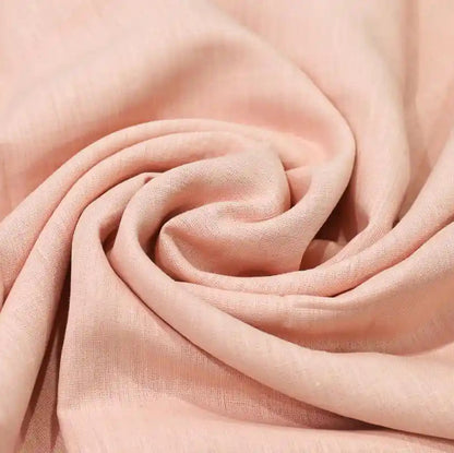 Nera Blush Pink Solid Linen Fabric