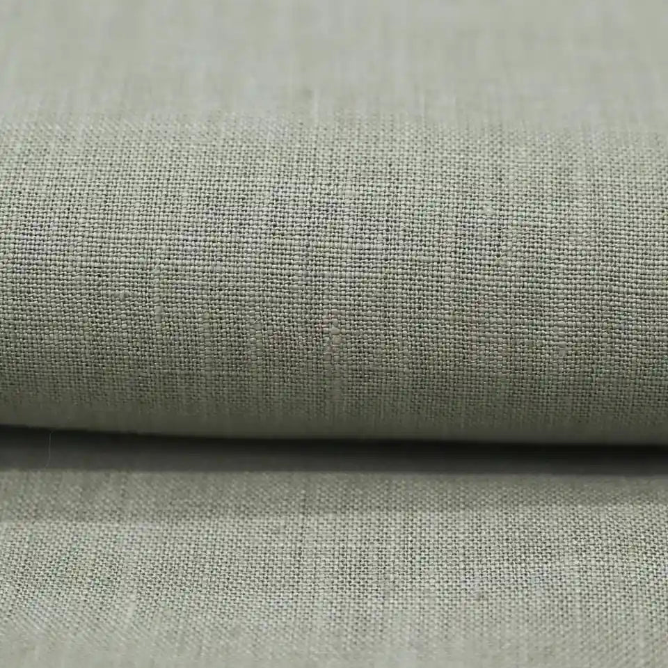 Kair Chartreuse Solid Linen Fabric