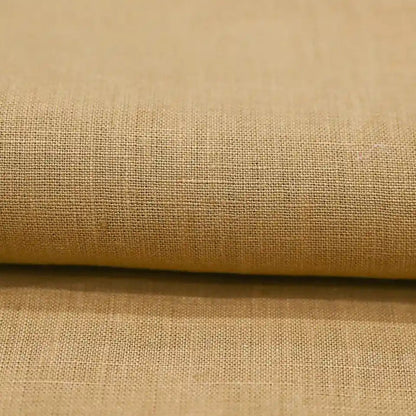 Tavi Ochre Solid Linen Fabric