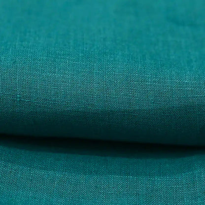 Aira Teal solid Linen Fabric